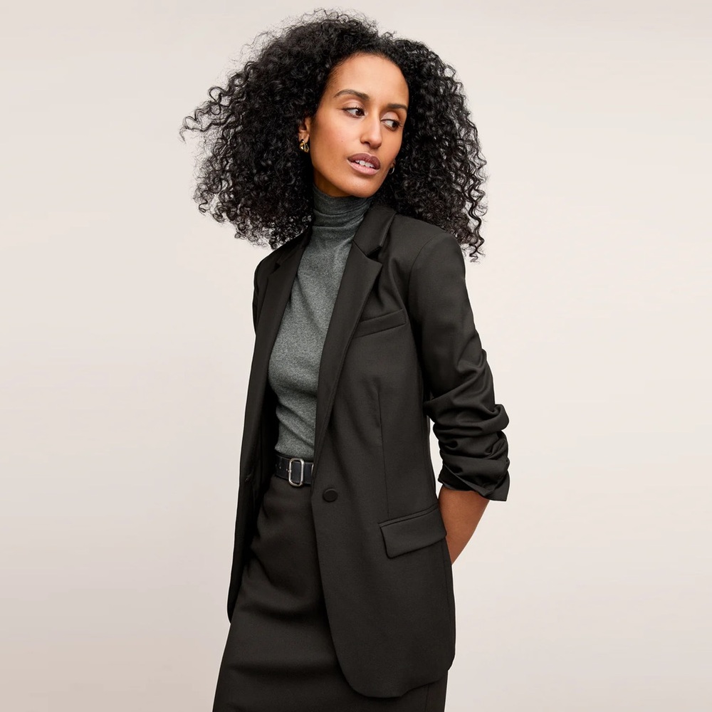 M.M. LaFleur - The Yiyan Classic Blazer - Italian Wool Twill - Black